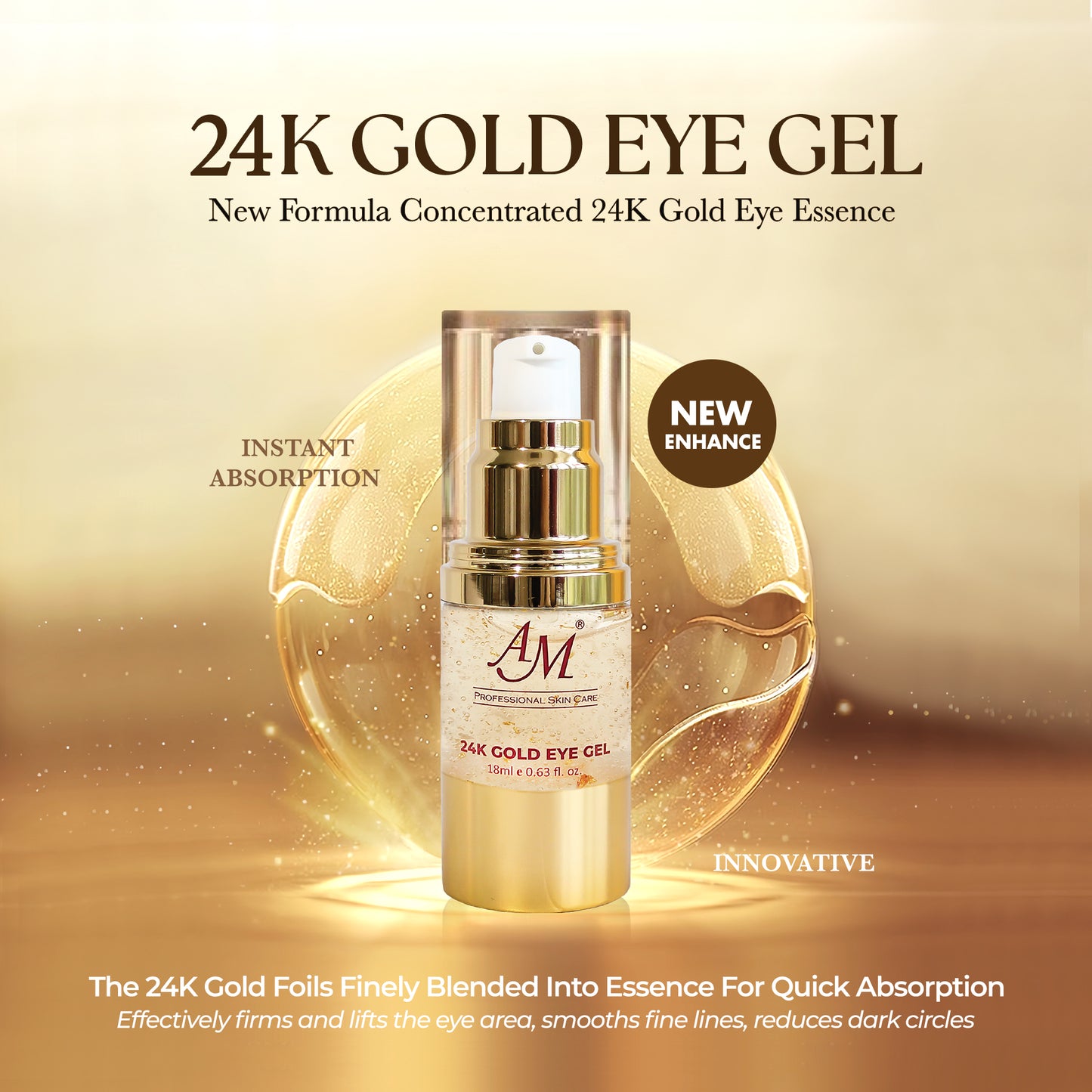 24K GOLD EYE GEL