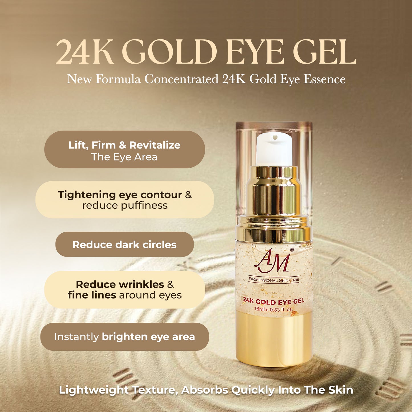 24K GOLD EYE GEL